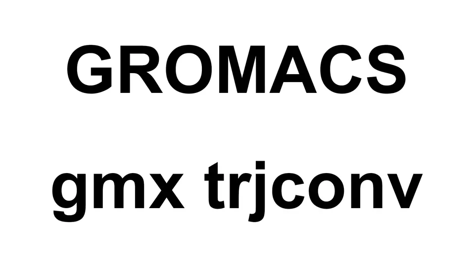 Gromacs trajectory treatment for visualization