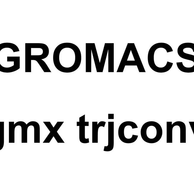 Gromacs trajectory treatment for visualization